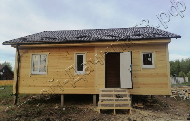 2 Каркасно-щитовой дом  Д-23, 9х9м, 81 М², Тульская область, Заокский район, село Яковлево. (9)